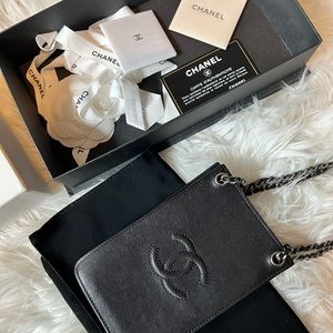 Chanel CC leather phone holder crossbody